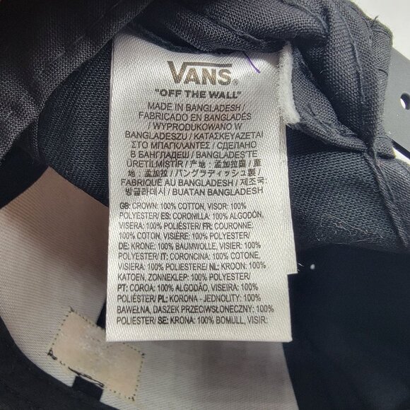 Vans All Over It Floral Black Adjustable Snapback Hat Cap Casual Outdoors Walk - Picture 6 of 9